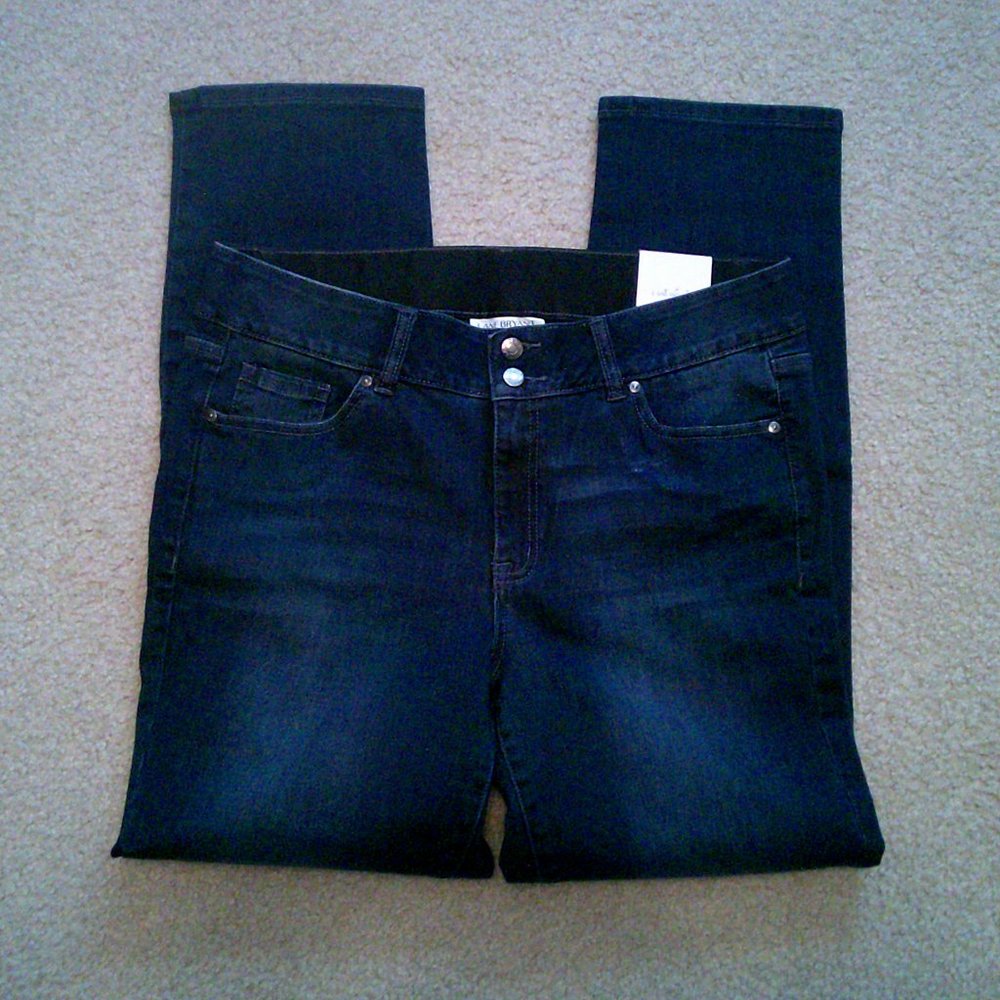 Straight Leg Denim:  Essential Stretch.  Secret Slimmer.  Never used!